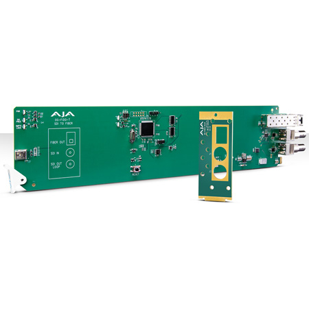 AJA OG-FIDO-T-MM openGear 1-Channel 3G-SDI to Multi-Mode LC Fiber Transmitter - DashBoard Support