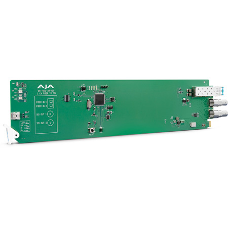 AJA OG-FIDO-2R-12G 2-Channel 12G-SDI/LC Single Mode OpenGear LC Fiber to Receiver - DashBoard Support