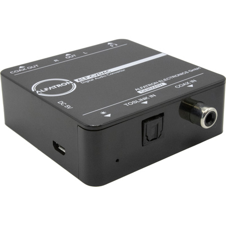 Alfatron ALF-CVDAC TOSLink/Coax Digital to RCA/3.5mm Analog Audio Converter
