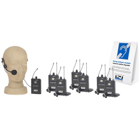 Anchor TOUR-9000 Wireless Tour Guide Audio Listening Package for up to Six Users