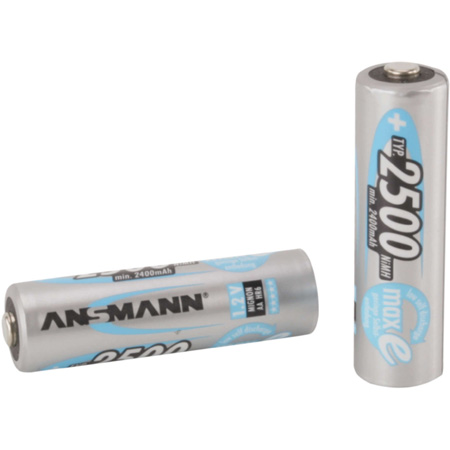 Ansmann 5035442 Mignon Plus Rechargeable AA Batteries 2500mAh - Pack of 4