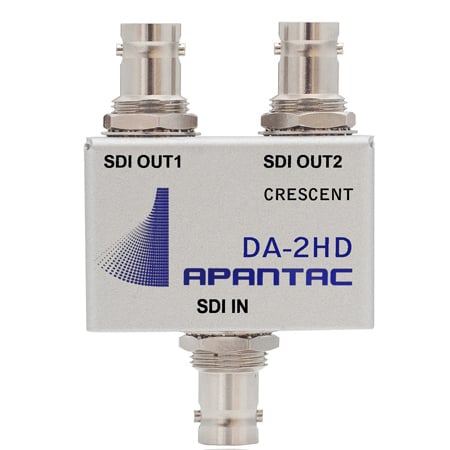 Apantac DA-2HD 1x2 Passive 3G-SDI Splitter Triple-Rate Distribution Amplifier