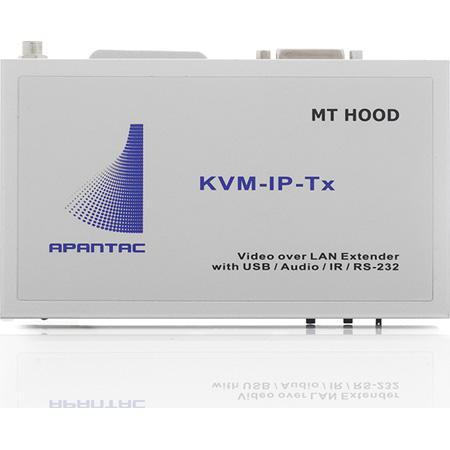 Apantac KVM-IP-TX KVM Transmitter Extender over IP with USB Mouse and Keyboard over Gigabit Ethernet LAN