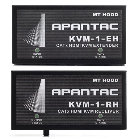 Apantac KVM-SET-10 HDMI KVM Extender Pair - KVM-1-EH Extender and KVM-1-RH Receiver