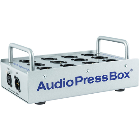 AudioPressBox APB-P112 SB Pro Portable Passive Press Box (Audio Splitter) Suitable for Both In/Outdoor Press Conferences