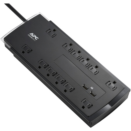 APC P12U2 Performance SurgeArrest - 12-Outlet With 2 USB Ports - 2.4A - 120v