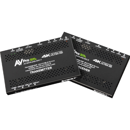 AVPro Edge AC-EX70-UHD-ARC 70 Meter 10Gbps HDMI/HDBaseT (CAT6) Extender Kit with ARC