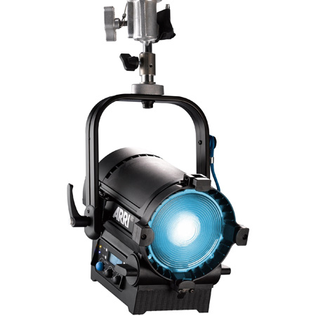 ARRI L0.0001953 L5-C 5 Inch LED Fresnel - Silver/Blue / Pole Operated (barndoors not included)