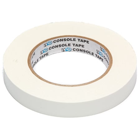 Pro Tapes 001C3460MWHT 3/4-Inch Wide White Removable Console Tape