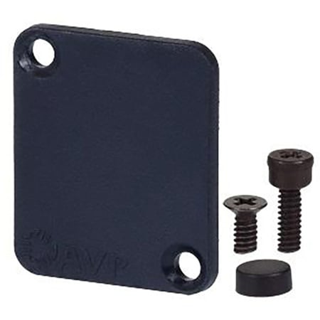 AVP UMCP Maxxum Blank Cover Plate Black covers one position Adapter Plate(s) and/or Hardware MIS Color-Code