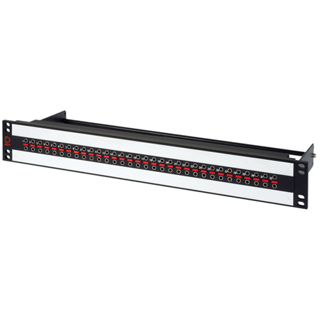 AVP AV-U224E15-UBN75R2-B10 1.5RU BNC UHD Micro 12G Video Patch Panel - 2 x 24 - Normaled - Terminated with Cable Bar