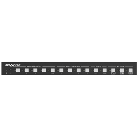 BZBGEAR BG-UMV-HA41 4X1 4K HDMI Seamless Switcher/Scaler with Audio and Multiview