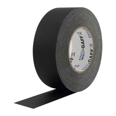Pro Tapes 001UPCG355MBLA Pro Gaff Gaffers Tape BGT3-60 3 Inch x 55 Yards - Black
