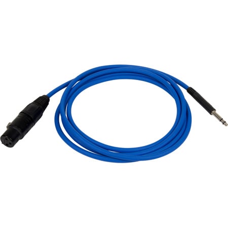 Bittree BPCXF4806-110 XLR Female to 1/4-inch TT Bantam Longframe Patch Cable - 110 Ohm - Blue 48 Inches