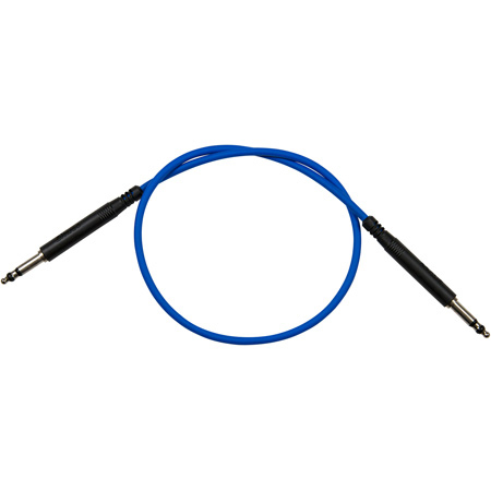 Bittree LPC1206-110 1/4 Inch Long Frame 110 ohm Audio Patch Cables 12in - Blue