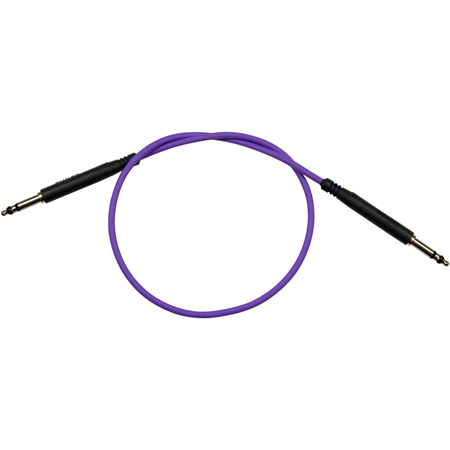Bittree LPC2407-110 1/4 Inch Long Frame 110 ohm Audio Patch Cables - Purple 24 Inches