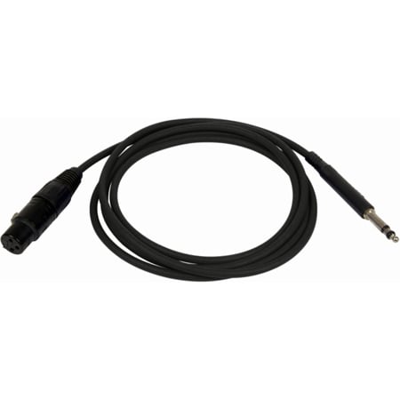 Bittree LPCXF3600-110 Female XLR to 1/4 Inch (Long Frame) 110 Ohm Audio Adaptor Cable - Black - 36 Inches