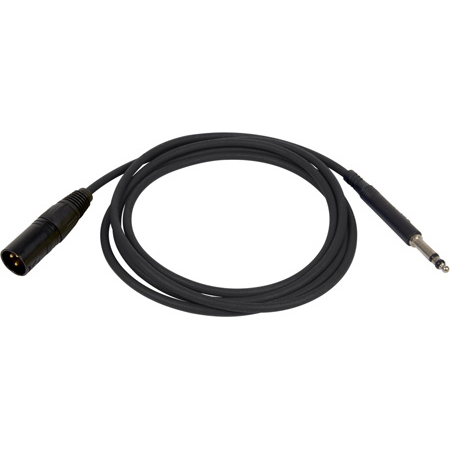 Bittree LPCXM3600-110 1/4 Inch Long-Frame to Male XLR Patchcord - 36 Inch - Black