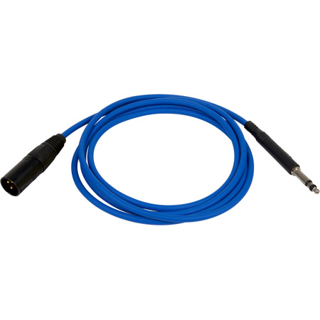 Bittree LPCXM3606-110 1/4 Inch Long-Frame to Male XLR Patchcord - 36 Inch - Blue