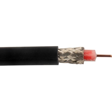 Belden 1505A CMR Rated 6G-SDI RG59 75 Ohm Digital Coaxial Video Cable 20AWG - Black - Per Foot