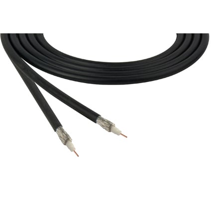 Belden 1855A CMR Rated 6G-SDI Mini-RG59 Digital Coax Video Cable 23 AWG - Black - 1000 Foot