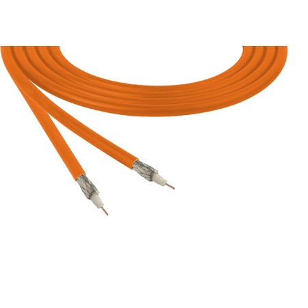 Belden 1855A Sub-Miniature RG59 SDI Digital Coaxial Cable 23 AWG - Orange - 1000 Foot