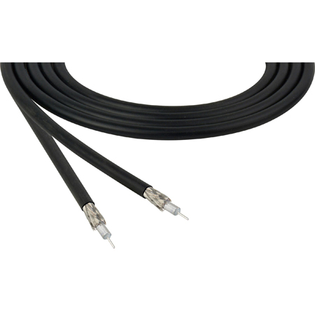 Belden 4855R CMR Rated 12G-SDI 75 Ohm 4K UHD Mini RG-59 Coax Video Cable 23 AWG - Black - 1000 Foot