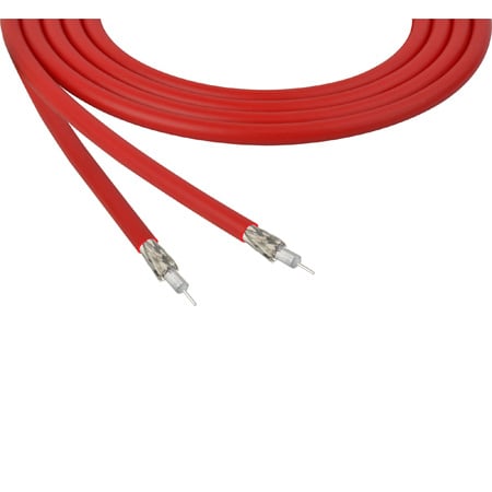Belden 4855R CMR Rated 12G-SDI 75 Ohm 4K UHD Mini RG-59 Coax Video Cable 23 AWG - Red - 1000 Foot