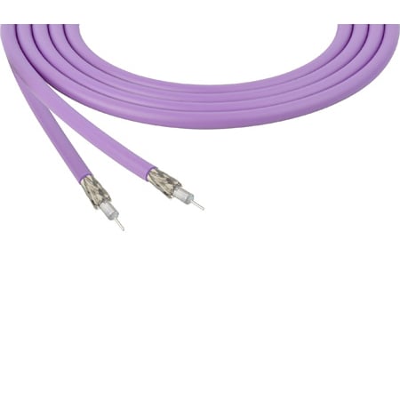 Belden 4855R CMR Rated 12G-SDI 75 Ohm 4K UHD Mini RG-59 Coax Video Cable 23 AWG - Violet - 1000 Foot