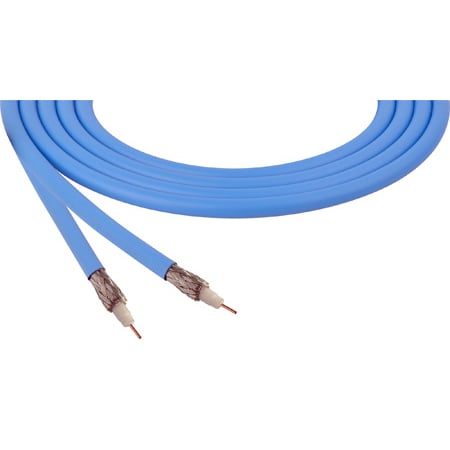 Belden 4855R CMR Rated 12G-SDI 75 Ohm 4K UHD Mini RG-59 Coax Video Cable 23 AWG - Light Blue - Per Foot