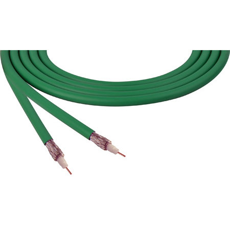 Belden 4855R CMR Rated 12G-SDI 75 Ohm 4K UHD Mini RG-59 Coax Video Cable 23 AWG - Green - Per Foot