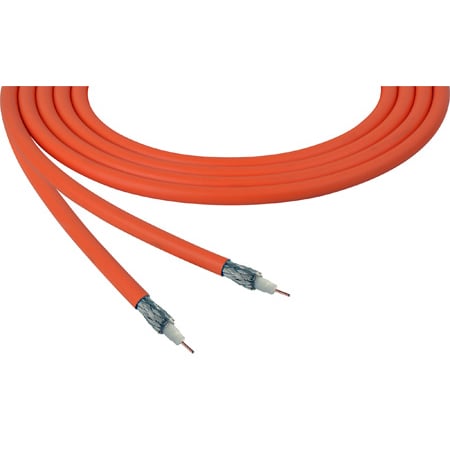 Belden 4855R CMR Rated 12G-SDI 75 Ohm 4K UHD Mini RG-59 Coax Video Cable 23 AWG - Orange - Per Foot