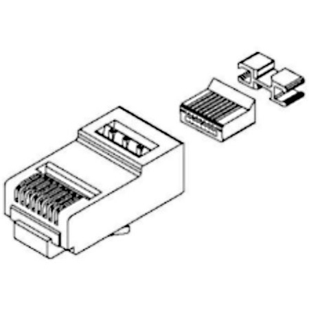 Belden C6PFCU-B25 Cat5E/6 Field Crimped Plug Kit - 25 Pack