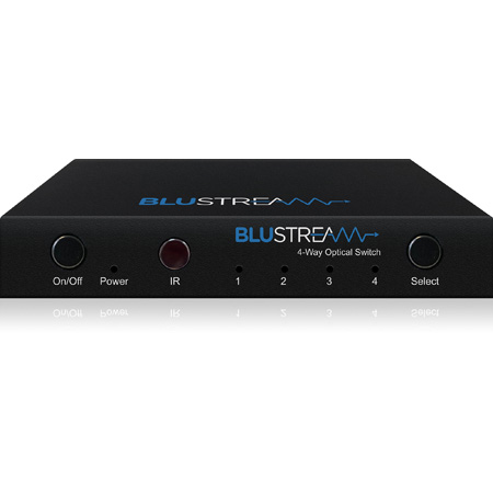Blustream 4-Way Optical Switch w/DAC and Audio Conversion