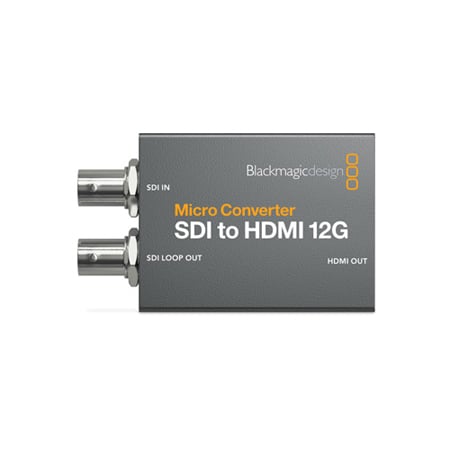 Blackmagic Design CONVCMIC/SH12G/WPSU Micro Converter SDI to HDMI 12G with PSU