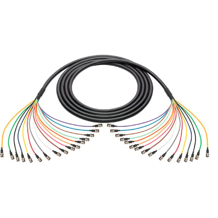 Laird BNC-16SNK-003 Gepco VS16230 3G/HD-SDI 16-Channel Thin Profile BNC Video Snake Cable - 3 Foot