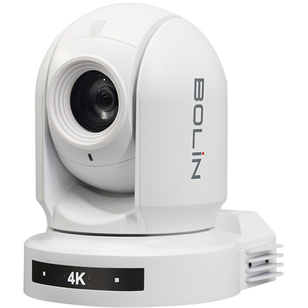 Bolin BC-7 Series 4K UHD PTZ HDBaseT Camera with Simultaneous 6G-SDI/4K IP/HDMI Out - White