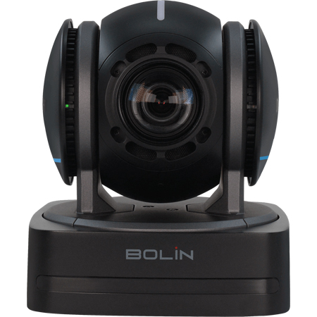 Bolin D2-220H Dante AV-H H.264 AV-over-IP PTZ FHD Camera with 20x Zoom - HDMI/3G-SDI/IP/USB2.0 - 12VDC/POE+ - Black