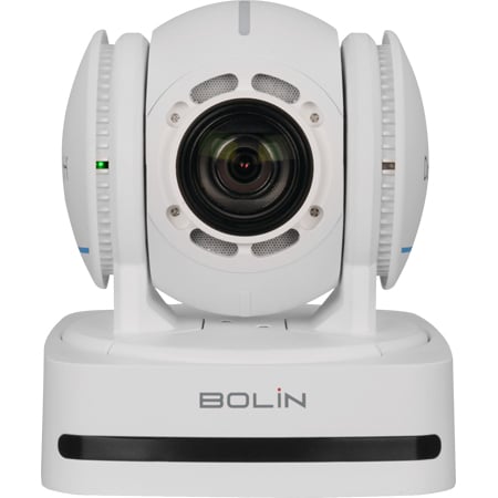 Bolin D2-220H Dante AV-H H.264 AV-over-IP PTZ FHD Camera with 20x Zoom - HDMI/3G-SDI/IP/USB2.0 - 12VDC/POE+ - White