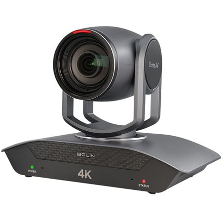 Bolin Technology D412 Dante AV PTZ Camera - Supports up to 4K60 Ultra High Resolution with 12x Optical Zoom