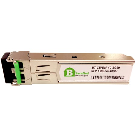 Barnfind BT-CWDM-40-3G29 SFP CWDM Modules Maximum Data Rate 2.5 Gbps Distance 40km - 24.8 Miles - 1290nm