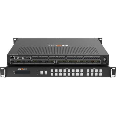 BZBGEAR BZ-MVS8x8-4K 8x8 HDMI Video Wall Processor & Seamless Matrix Switcher with Scaler/IR and Audio