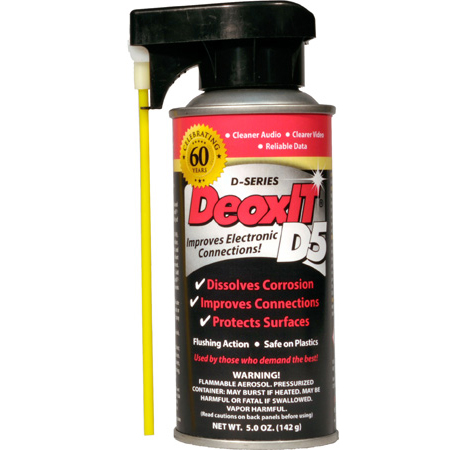 CAIG Products D5S-6 DeoxIT D5 Spray Contact Cleaner & Rejuvenator