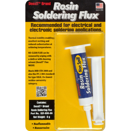 CAIG Products RSF-R80-8G - DeoxIT® Rosin Soldering Flux - 8 Gram Syringe
