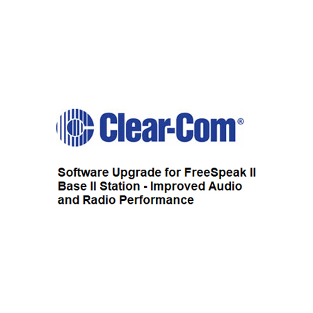 Clear-Com FSII-BASE-II-SW Software Upgrade for FreeSpeak II Base II Station  - Improved Audio and Radio Performance