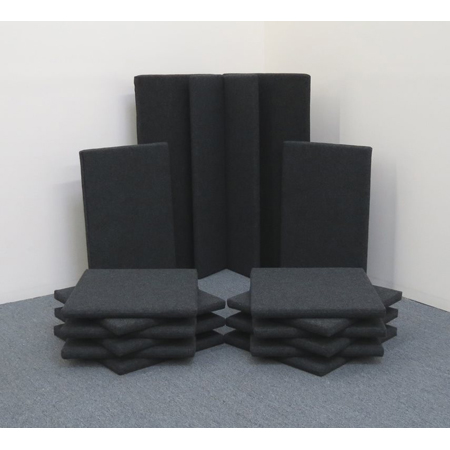 Clearsonic SP10D StudioPac 10 18-piece Sorber Sound Absorption Baffle Acoustic Treatment Package - Dark Gray