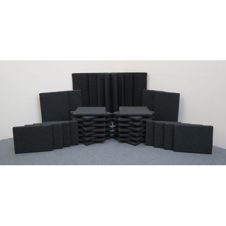 Clearsonic SP30D StudioPac 30 44-piece Sorber Sound Absorption Baffle Acoustic Treatment Package - Dark Gray