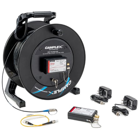 Camplex CMX-TACNGO-SDI 3G SDI Fiber Optic Converter / Extender & Tactical Cable Reel System - 1000 Foot