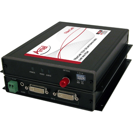 Artel FiberLink 7514-B1S 850nm Multimode DVI & 3.5mm Stereo Audio Fiber Box with ST Connectors - Transmitter