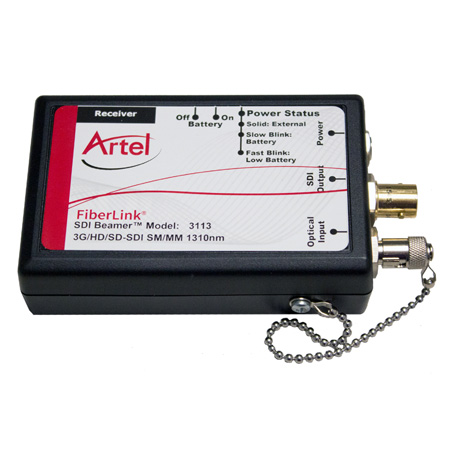 Artel FiberLink 3115-NA SDI Beamer 3G/HD/SD-SDI over Fiber Extender Transmitter/Receiver Kit - ST Connectors